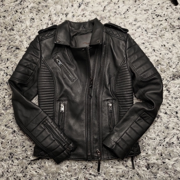 NWOT Kay Michaels: Union Jack Leather Jacket unisex - Picture 3 of 13